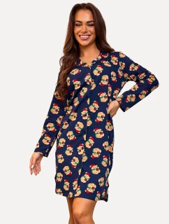 Cornette 104/474 Teddy 7 long/r 3XL-5XL dámska košeľa bez gombíkov