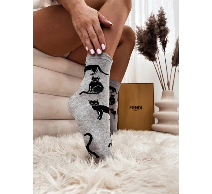 Milena 0200 Kočky ponožky 37-41 Milena 0200 Kočky ponožky 37-41