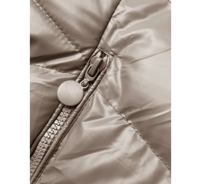 Béžová dámská zimní bunda model 21246292 - J.STYLE