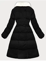 Dámsky zimný kabát s kožušinovým golierom J Style black-ecru (16M9168-392B) Dámsky zimný kabát s kožušinovým golierom J Style black-ecru (16M9168-392B)
