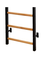 DREVENO-KOVOVÝ GYMNASTICKÝ REBRÍK S KOVOVOU TYČOU BENCHK 721B