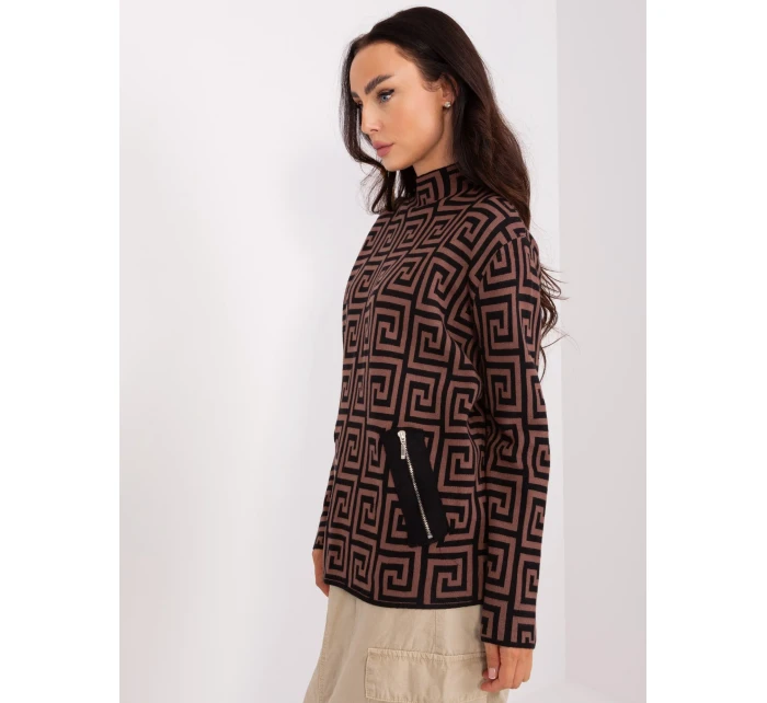 Jumper AT SW 2341.00P tmavohnedý