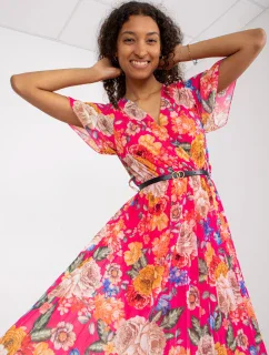 Šaty DHJ SK 13162.92 tmavo ružová