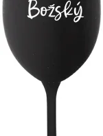 PAN BOŽSKÝ - černá sklenice na víno 350 ml
