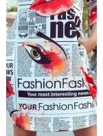 SOPHIE Pohodlné dámské oversize šaty s vzorem model 7922026 - numoco