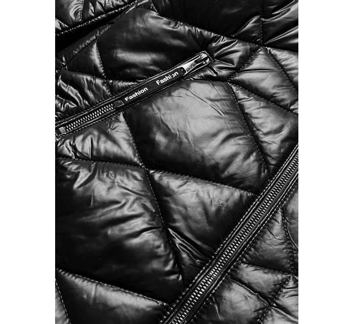 DAMSKA KURTKA PRZEJŚCIOWA PLUS SIZE CZARNA model 21242852 - FC MINA