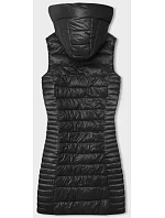 Černá prošívaná vesta s kapucí model 18934674 - J.STYLE