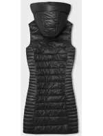 Čierna prešívaná vesta s kapucňou (16M9113-392)