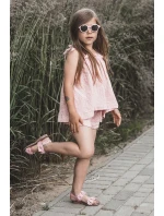 dětské sandálky květy Růžové model 21663863 - Boto
