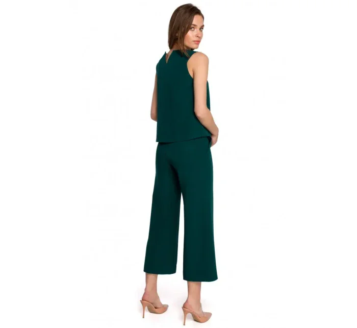 S257 Blúzka bez rukávov - béžová