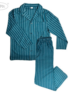 Raj-Pol Tyrkysové flanelové pyžamo