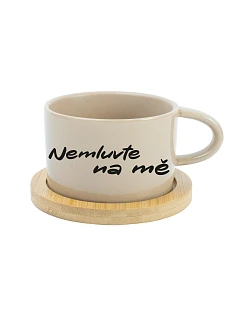 NEMLUVTE NA MĚ – krémový hrnček makronka 200 ml