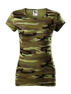 Camo Pure tričko dámské camouflage green