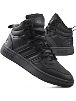 Pánske športové členkové topánky Hoops 3.0 Mid Wtr GW6421 Black - Adidas
