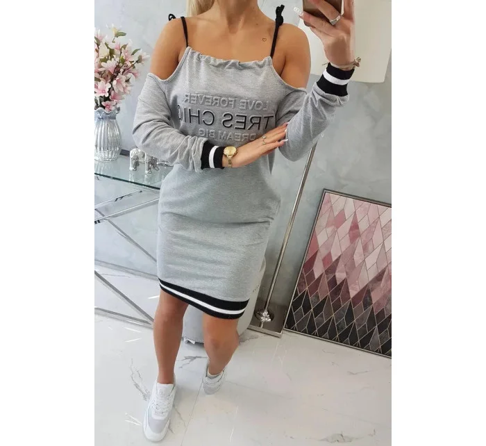 Dámske šaty 62182 Grey - Kesi Dámske šaty 62182 Grey - Kesi
