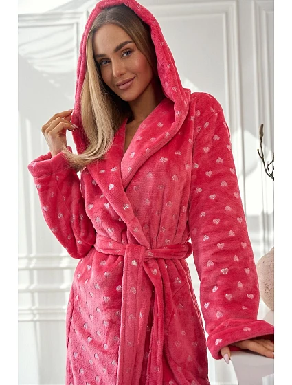 Dámský župan Amira Tmavě růžová vzor L&L model 21803146 - L&L