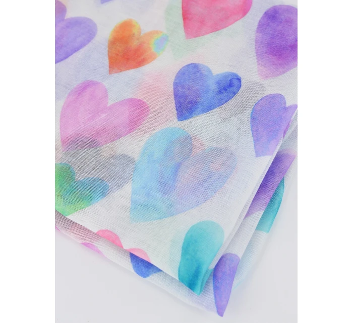 Šála model 22012083 Srdce a květiny - Noviti