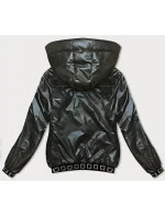 Krátka bunda v army farbe s ozdobnými sťahovacími lemami (16M9087-136) Krátka bunda v army farbe s ozdobnými sťahovacími lemami (16M9087-136)