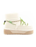 Dámske zimné snehové topánky D.Franklin fashion fur insulated boots beige green women