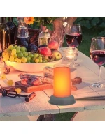 LED sviečka s efektom plameňa 7,5x9,5 cm