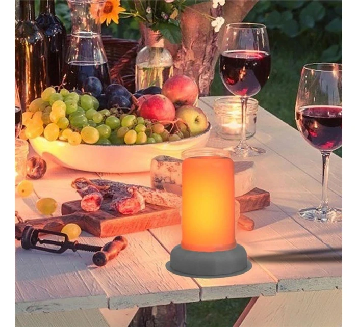 LED sviečka s efektom plameňa 7,5x9,5 cm