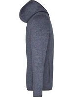 JN Pánská pletená fleecová bunda s kapucí 02.0 denim melange/black model 22487251 - Daiber