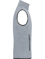 JN Pánská pletená fleecová vesta se stojáčkem 02.0 light grey model 22489664 - Daiber