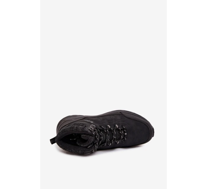 Pánske zateplené trekingové topánky Lee Cooper - čierne