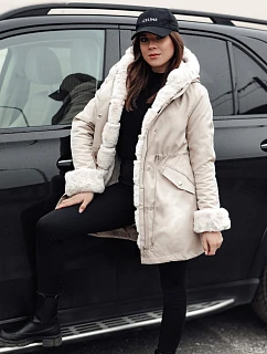 Dámska zimná bunda ARCTIC beige FashionStreet TY4767