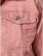 FashionStreet dámska ružová džínsová bunda TY5597 FashionStreet dámska ružová džínsová bunda TY5597