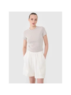 Dámské tričko z žebrovaného úpletu model 21719632 - 4F