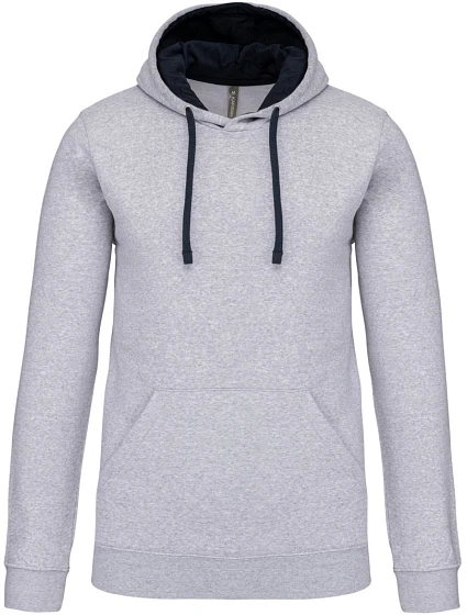 Kariban K 446 Mikina s kapucňou v kontrastných farbách 20.K446 oxford grey/navy Kariban K 446 Mikina s kapucňou v kontrastných farbách 20.K446 oxford grey/navy