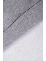 Mikina s kapucňou a nášivkami sivá