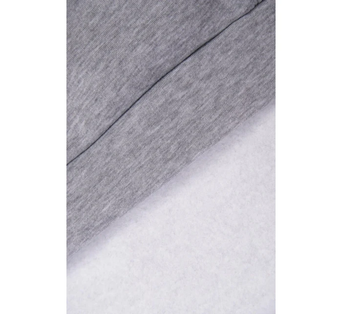 Mikina s kapucňou a nášivkami sivá