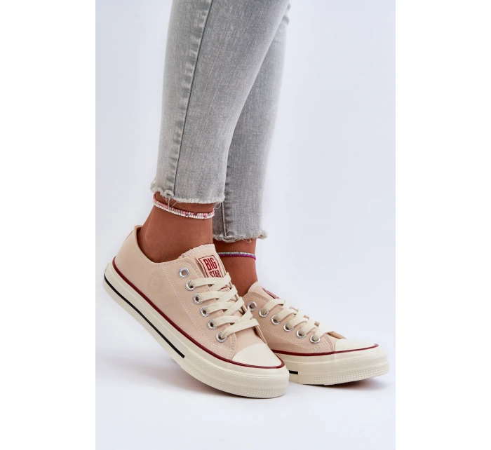 Niskie Trampki Damskie Big Star NN274272 Beżowe