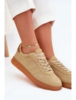 Dámské Semišové Sneakers Big Star model 21703182 HIPOLY SYSTEM Béžové - Big Star Shoes Dámské Semišové Sneakers Big Star model 21703182 HIPOLY SYSTEM Béžové - Big Star Shoes