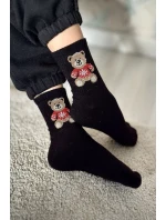 Dětské Ponožky Medvídek V Černé model 21713055 - Milena Dětské Ponožky Medvídek V Černé model 21713055 - Milena