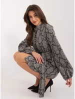 Šaty LK SK 509526 1.06 šedá čierna Šaty LK SK 509526 1.06 šedá čierna