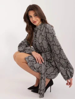 Sukienka LK SK model 19506479 1.06 szaro czarny - FPrice