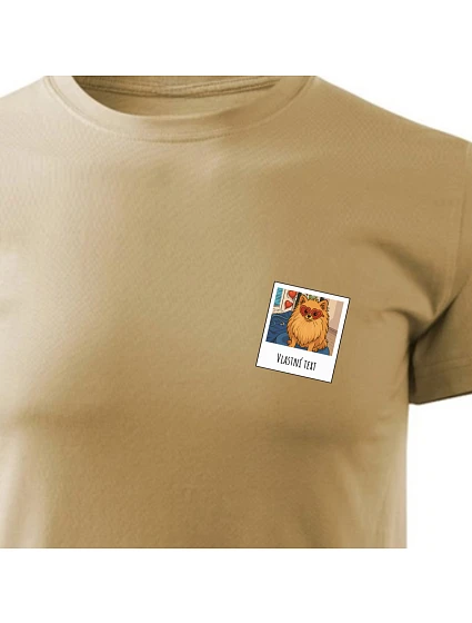 Personalizované pánské tričko s polaroidem