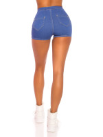 Sexy Highwaist Basic Jeans-Shorts