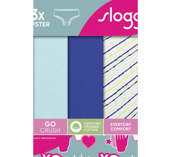 SLOGGI GO CRUSH HIPSTER NOHAVIČKY 3PACK M007 SLOGGI GO CRUSH HIPSTER NOHAVIČKY 3PACK M007