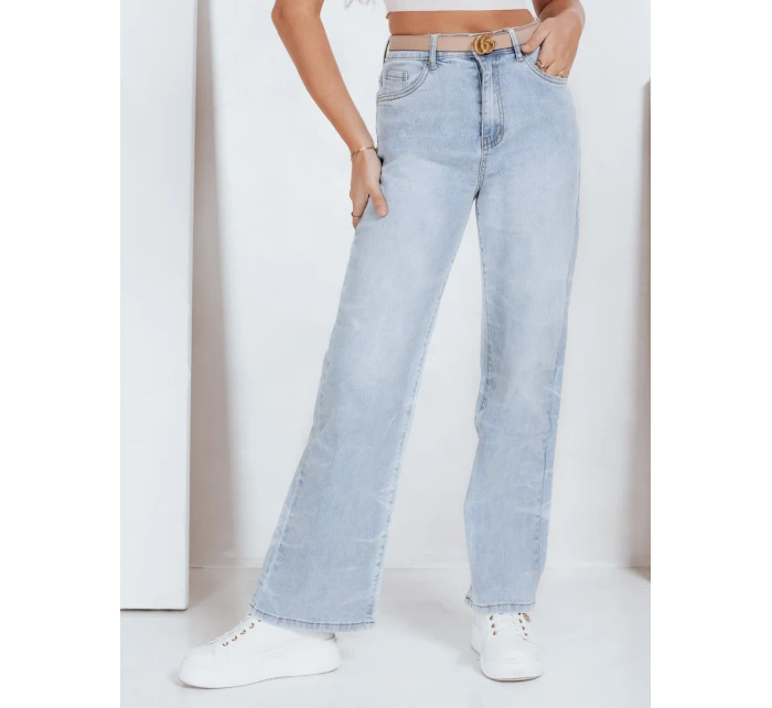Dámske široké modré džínsy FashionStreet UY2820