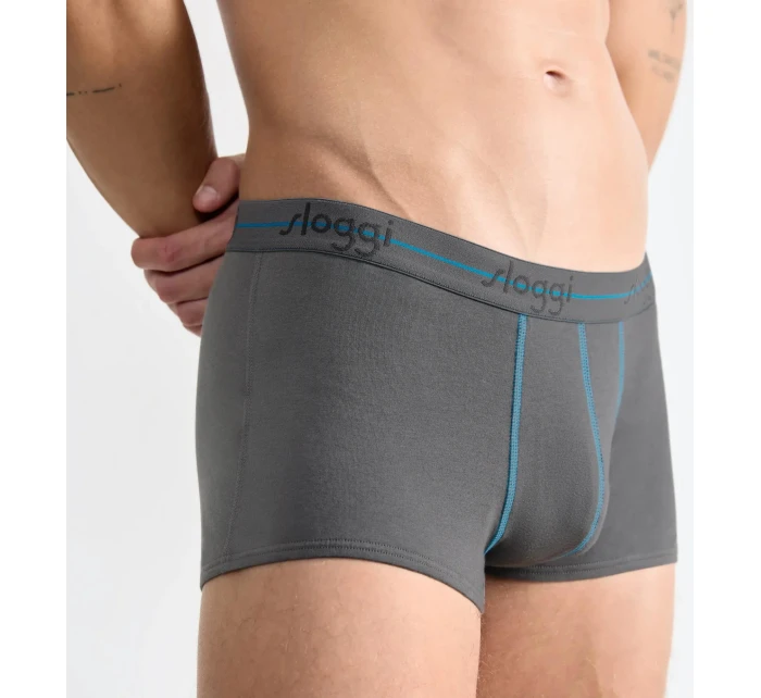 Pánske boxerky Štart Hipster C2P box - BROWN - LIGHT COMBINATION - šedá - čierna M003 - SLOGGI Pánske boxerky Štart Hipster C2P box - BROWN - LIGHT COMBINATION - šedá - čierna M003 - SLOGGI