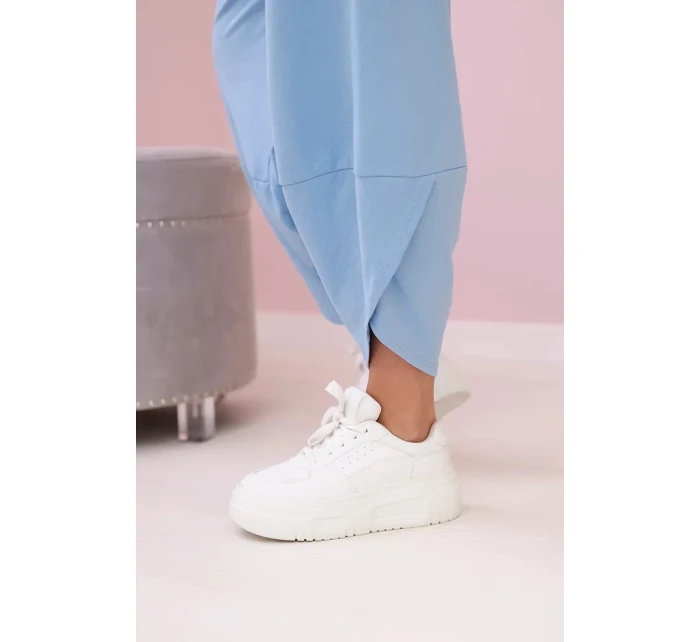 Bavlnená mikina nohavice set modrá