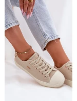 Dámské Textilní Tenisky Big Star model 21693141 Béžové - Big Star Shoes Dámské Textilní Tenisky Big Star model 21693141 Béžové - Big Star Shoes