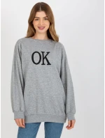 Mikina EM BL ES 21 model 17929355 šedá - FPrice Mikina EM BL ES 21 model 17929355 šedá - FPrice