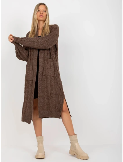 Dámsky sveter LC SW 8032 hnedý