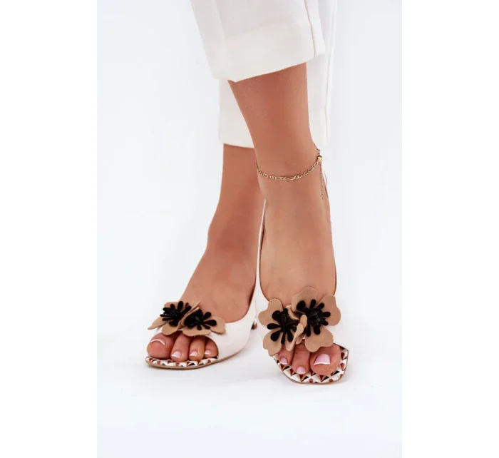 Sandále na podpätku model 214682 Krok v štýle