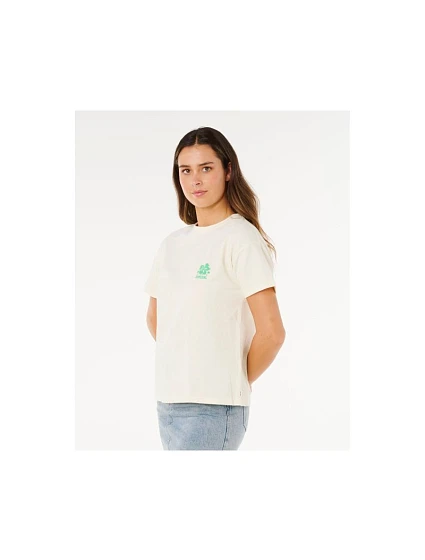 Koszulka damska RIP CURL Surf Puff Party Pack Relaxed beżowa Koszulka damska RIP CURL Surf Puff Party Pack Relaxed beżowa
